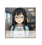 ファッション迷子の委員長（個別スタンプ：32）