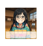 ファッション迷子の委員長（個別スタンプ：33）