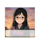 ファッション迷子の委員長（個別スタンプ：35）