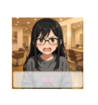 ファッション迷子の委員長（個別スタンプ：36）