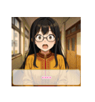 ファッション迷子の委員長（個別スタンプ：39）