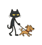 けだるい黒猫★けっだるニャン3（個別スタンプ：5）