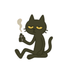 けだるい黒猫★けっだるニャン3（個別スタンプ：18）