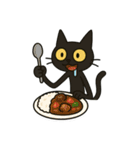 けだるい黒猫★けっだるニャン3（個別スタンプ：28）