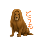 サラサラロングヘアーライオン1（個別スタンプ：13）