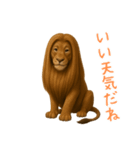 サラサラロングヘアーライオン1（個別スタンプ：17）