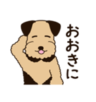 エアデールのテリアさんは大阪弁が得意（個別スタンプ：1）