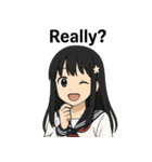 癒し系JKのリアクションスタンプ（個別スタンプ：25）