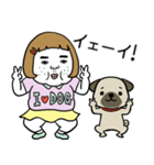 憎めないブスとパグ（個別スタンプ：8）