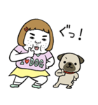 憎めないブスとパグ（個別スタンプ：10）