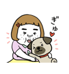 憎めないブスとパグ（個別スタンプ：29）
