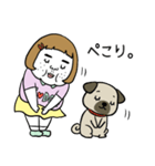 憎めないブスとパグ（個別スタンプ：38）