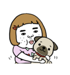 憎めないブスとパグ（個別スタンプ：39）