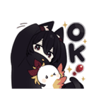 黒猫さんβ【毎日使えるスタンプ】（個別スタンプ：5）