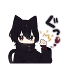 黒猫さんβ【毎日使えるスタンプ】（個別スタンプ：6）