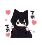 黒猫さんβ【毎日使えるスタンプ】（個別スタンプ：12）