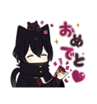 黒猫さんβ【毎日使えるスタンプ】（個別スタンプ：25）