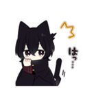 黒猫さんβ【毎日使えるスタンプ】（個別スタンプ：34）