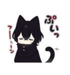 黒猫さんβ【毎日使えるスタンプ】（個別スタンプ：37）