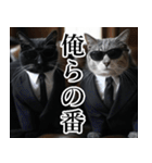 猫ミーム【毎日使える・スーツ猫・煽り】（個別スタンプ：7）