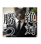 猫ミーム【毎日使える・スーツ猫・煽り】（個別スタンプ：22）