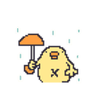 ドット絵のひよこ人間ぴよアニメ文字なし（個別スタンプ：22）