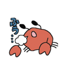 ゆるっとした蟹が元気に動くスタンプ（個別スタンプ：19）