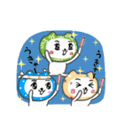 動く！「応援しますっ」かぶるんです猫28（個別スタンプ：6）