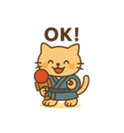 和風なけん玉ねこ・たまのすけスタンプ（個別スタンプ：18）