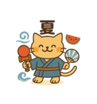 和風なけん玉ねこ・たまのすけスタンプ（個別スタンプ：28）