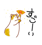 和風猫＜いつでも使えるあいづち＞（個別スタンプ：13）