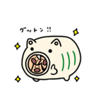 【動く】蚊遣り豚（個別スタンプ：1）