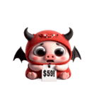悪魔ピンクブタ お金がない（個別スタンプ：29）