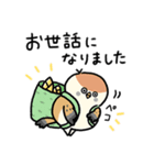 敬語_ず～っと使える脱力すずめさんの日常（個別スタンプ：24）