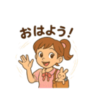 ドレス着た女の子普段使い（個別スタンプ：34）