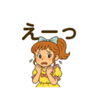 ドレス着た女の子普段使い（個別スタンプ：37）