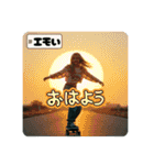Z世代スケボーギャル（個別スタンプ：10）