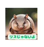 ちょいポチャ丸まれないアルマジロ2（個別スタンプ：23）