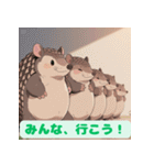 ちょいポチャ丸まれないアルマジロシリーズ（個別スタンプ：22）