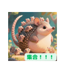 ちょいポチャ丸まれないアルマジロシリーズ（個別スタンプ：24）