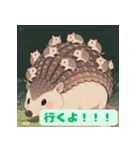 ちょいポチャ丸まれないアルマジロシリーズ（個別スタンプ：27）