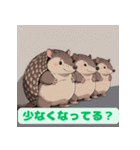 ちょいポチャ丸まれないアルマジロシリーズ（個別スタンプ：29）