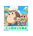 ちょいポチャ丸まれないアルマジロシリーズ（個別スタンプ：33）