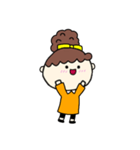 [アレンジ用]お団子ヘアの乙女（次女）（個別スタンプ：20）
