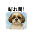 【梅雨入り】雨の日のシーズーの報告（個別スタンプ：14）