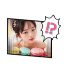 毎日AI美人‪☆マカロン7（個別スタンプ：35）