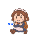 登山するメイドさんスタンプ(高画質版)（個別スタンプ：4）
