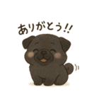 もふっとふたり。犬（個別スタンプ：15）