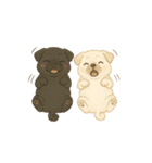 もふっとふたり。犬（個別スタンプ：19）