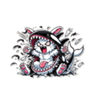 うさぎ癖MAX❗️❸着ぐるみ破壊………..（個別スタンプ：17）